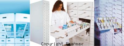 image colonnes tiroirs pharmacie