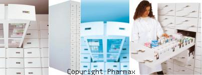 image fabricant colonne tiroir pharmacie