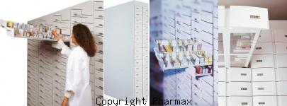 image colonnes à tiroires pharmacies