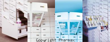 fileur lateral colonnes tiroir pharmacie
