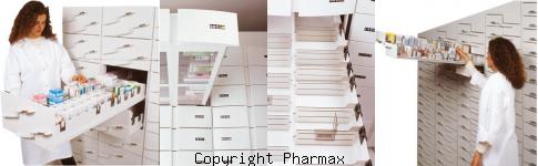 image armoir pharmacie pleins de tiroir