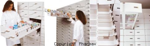 image vente colonnes inclinées pour pharmacie