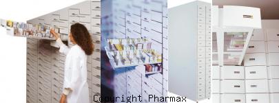 image vente colonnes tiroirs pour pharmacie