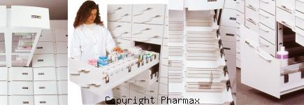 colonnes Pharmax 2 pour pharmacie