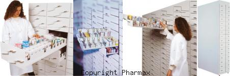 colonnes Pharmax 2 pour officine