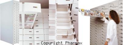 image achat colonnes inclinées pour pharmacie