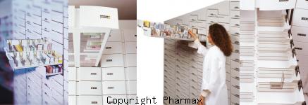 colonnes Pharmax 2 pour gain de surface en officine