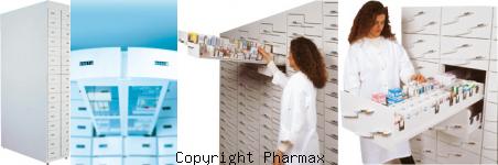image colonnes Pharmax 2 pour gain de productivité en officine